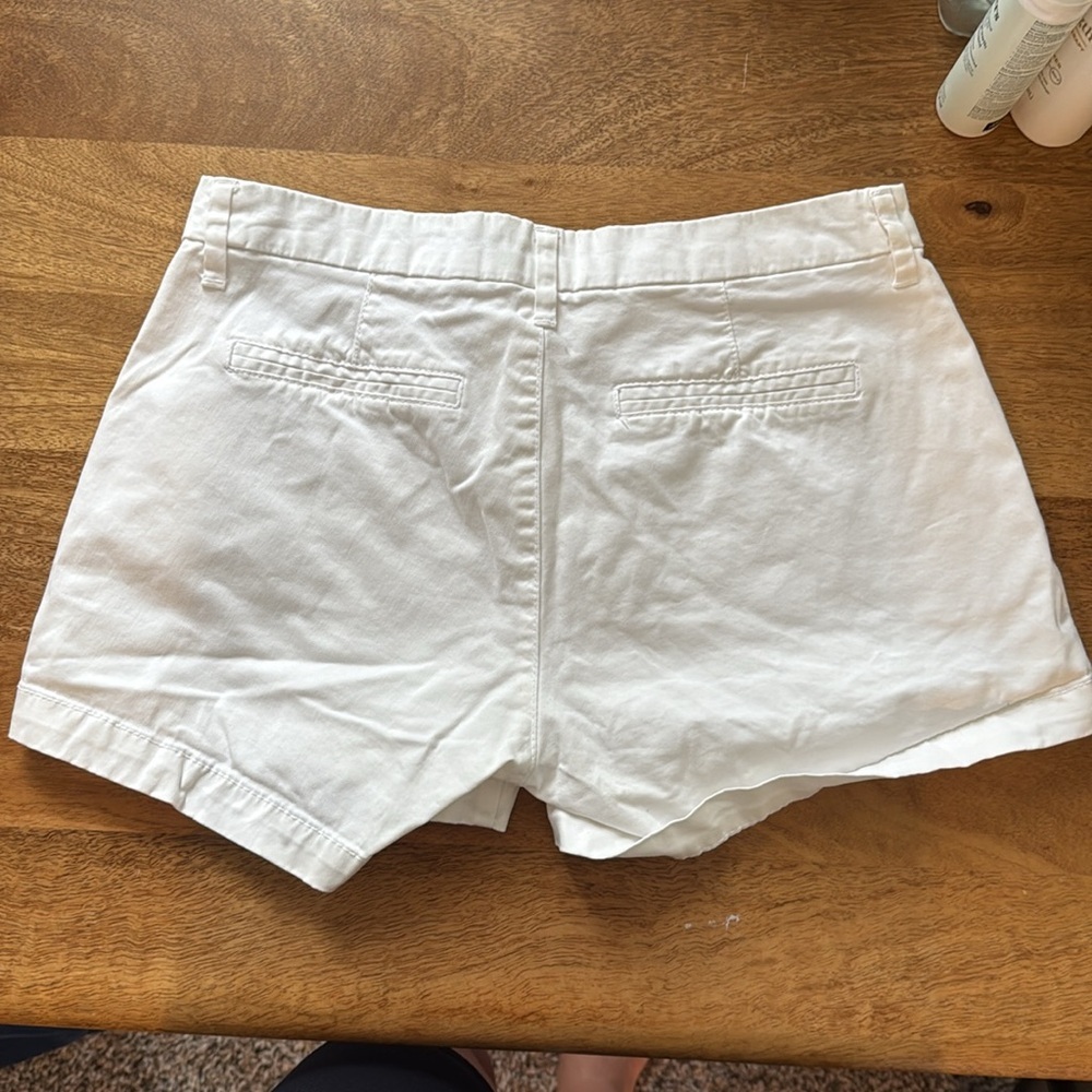 Old navy white chino shorts size 0 - Picture 3 of 3